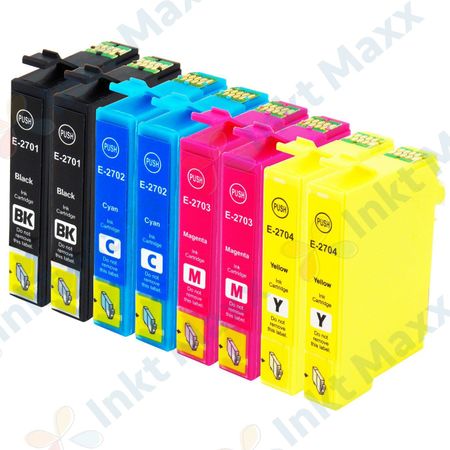 8 stuks Epson 27XL inktcartridges hoge capaciteit (Inkt Maxx Huismerk)