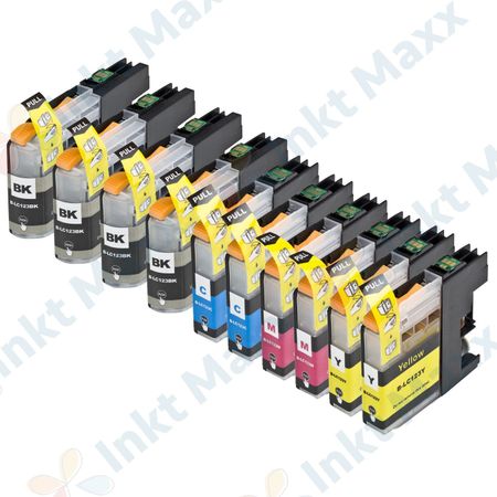 10 stuks Brother LC123 (LC121) inktcartridges hoge capaciteit (Inkt Maxx Huismerk)